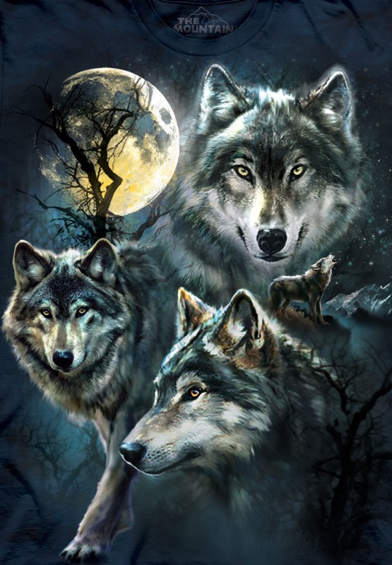 The Mountain T-Shirt - Moon Wolves Collage