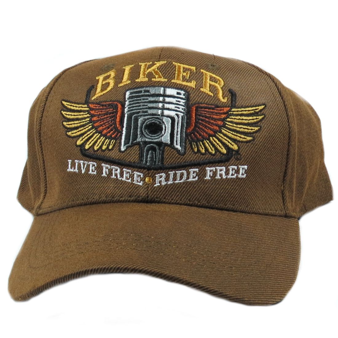 Biker Oilskin Basecap - Live Free, Ride Free