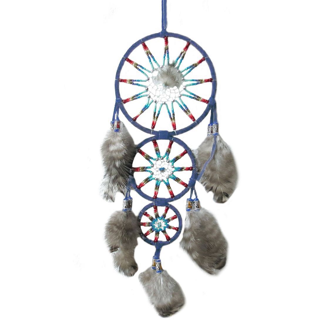 Traumfänger / Suncatcher - Triple Dreamer, Blau