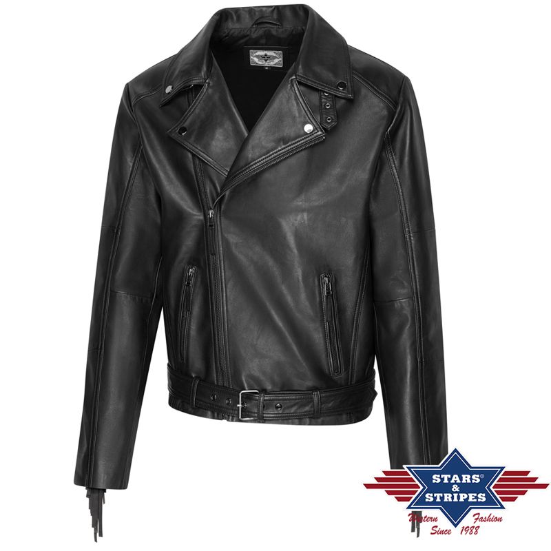 Biker Lederjacke Liam von Stars & Stripes