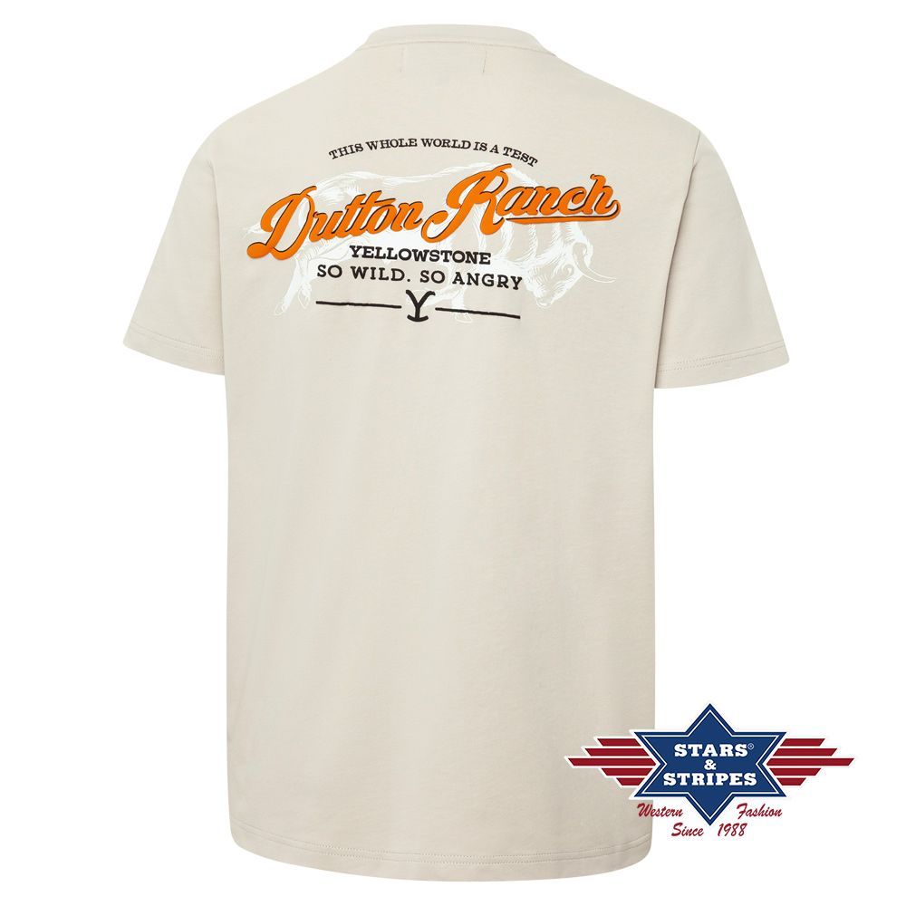 Western Unisex T-Shirt - Yellowstone Collection - So Wild, So Angry, Beige