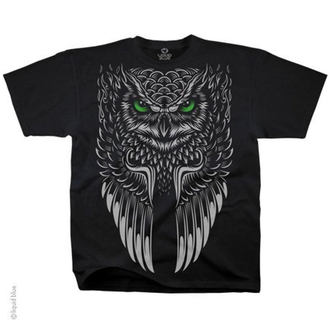 Liquid Blue T-Shirt - Owl