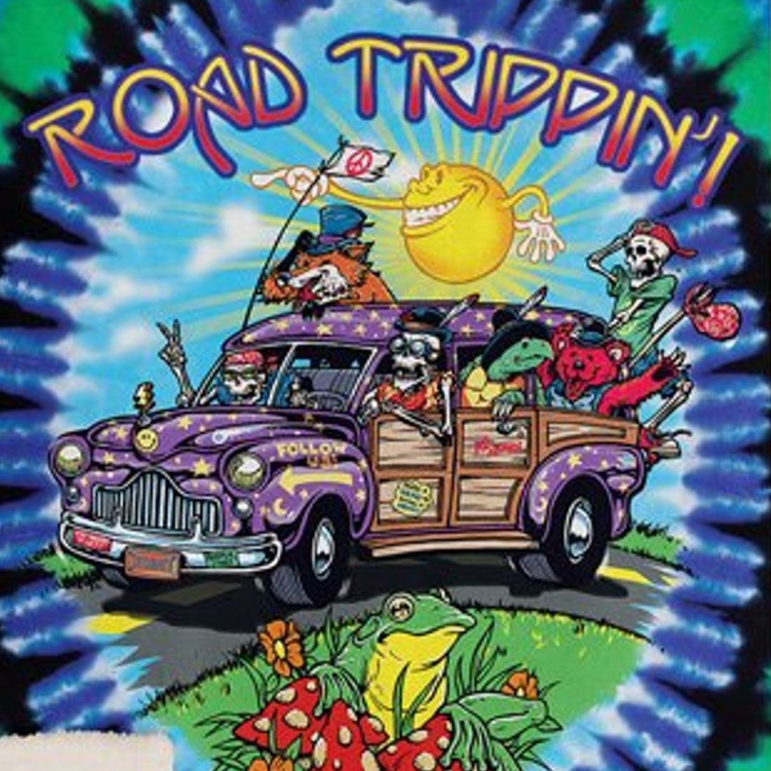Super flauschige Fleece-Decke von Liquid Blue - Road Trippin, 160 x 130 cm
