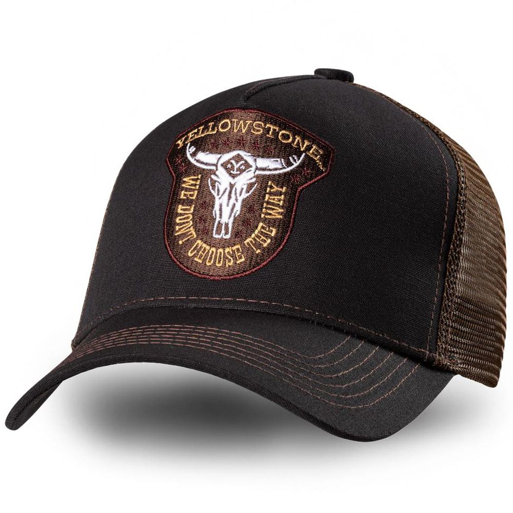 Western Mesh Basecap - Yellowstone Collection - Buffalo Totem