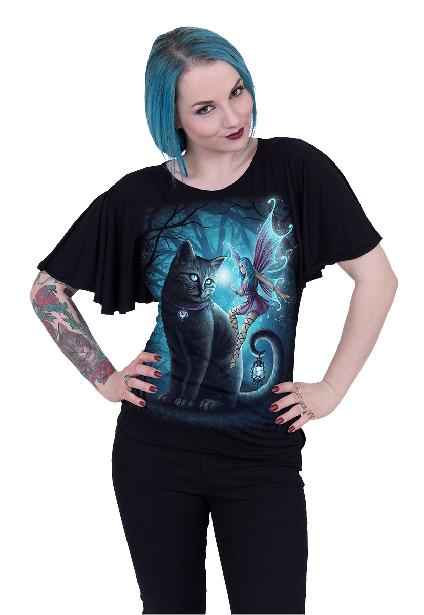 Reduziert - Spiral Latin-Top - Cat and Fairy, Größe 2XL