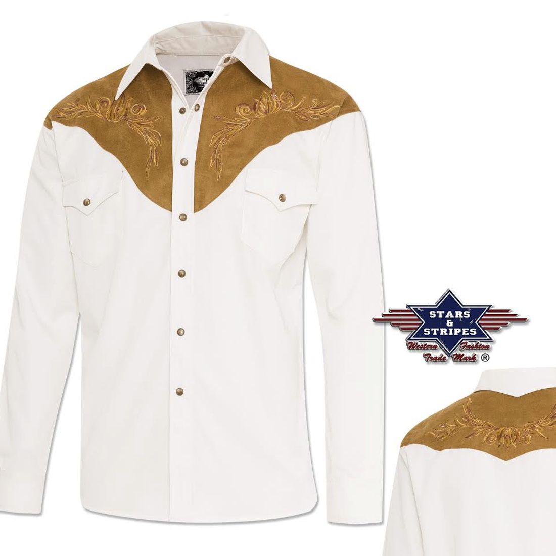 Reduziert - Westernhemd von Stars & Stripes - Boston, Größe L