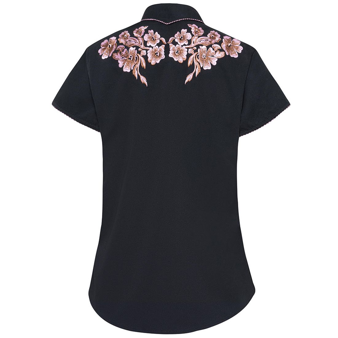 Reduziert - Kurzarm-Westernbluse - LeAnn, Größe 2XL