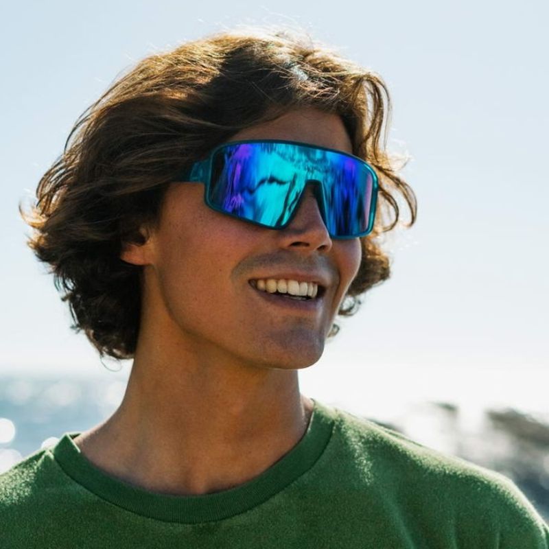 Verspiegelte Sportbrille