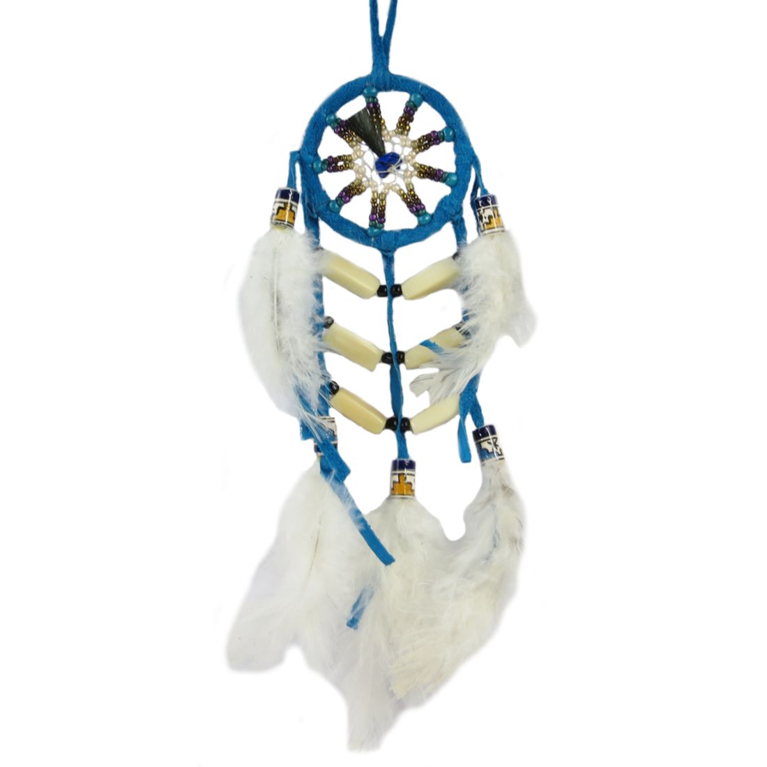 Traumfänger / Suncatcher - Navajo Warrior, Türkis