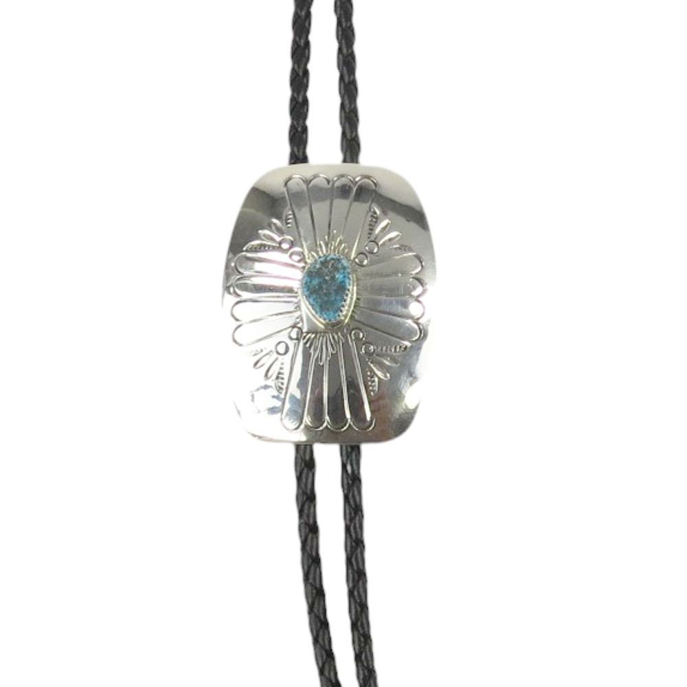 Bolotie aus Sterling Silber - Turquoise Concho I