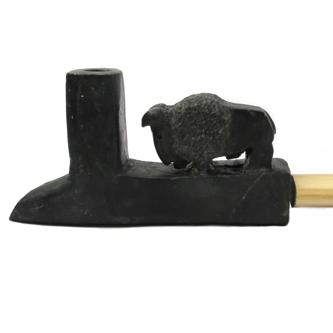 Indianerpfeife aus Alborin - Buffalo Spirit Pipe, groß