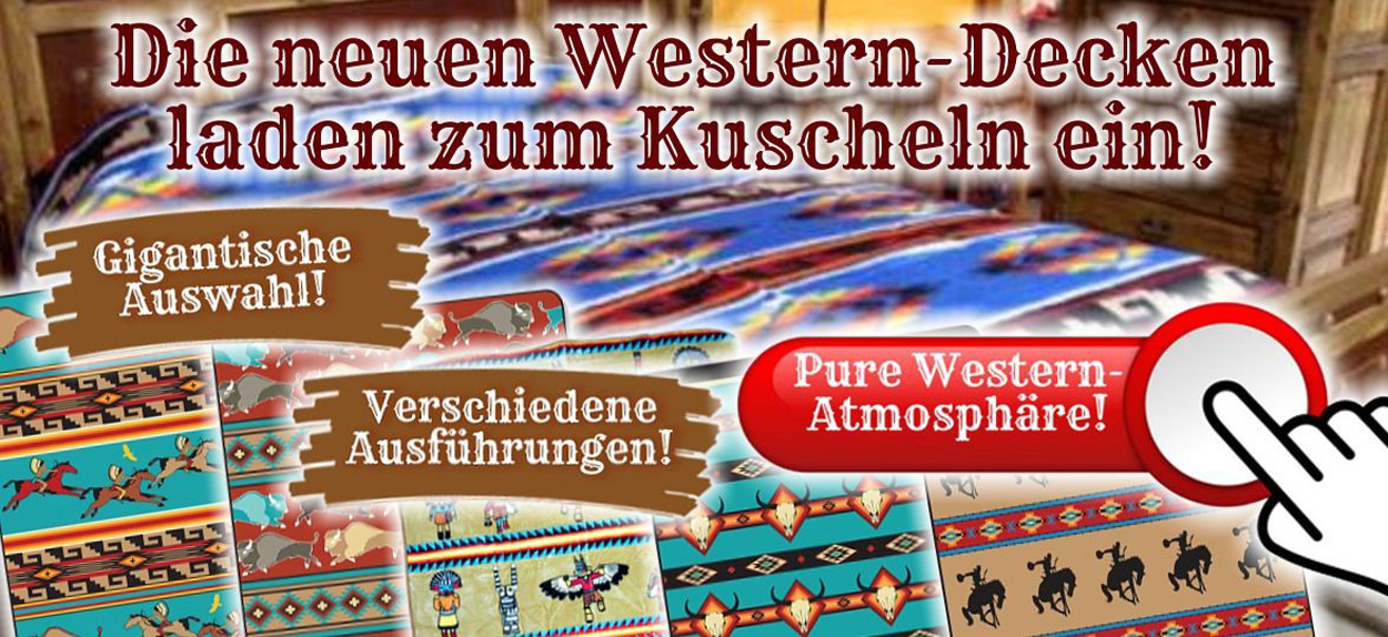 Westerndecken in großer Vielfalt - hier online bestellen!