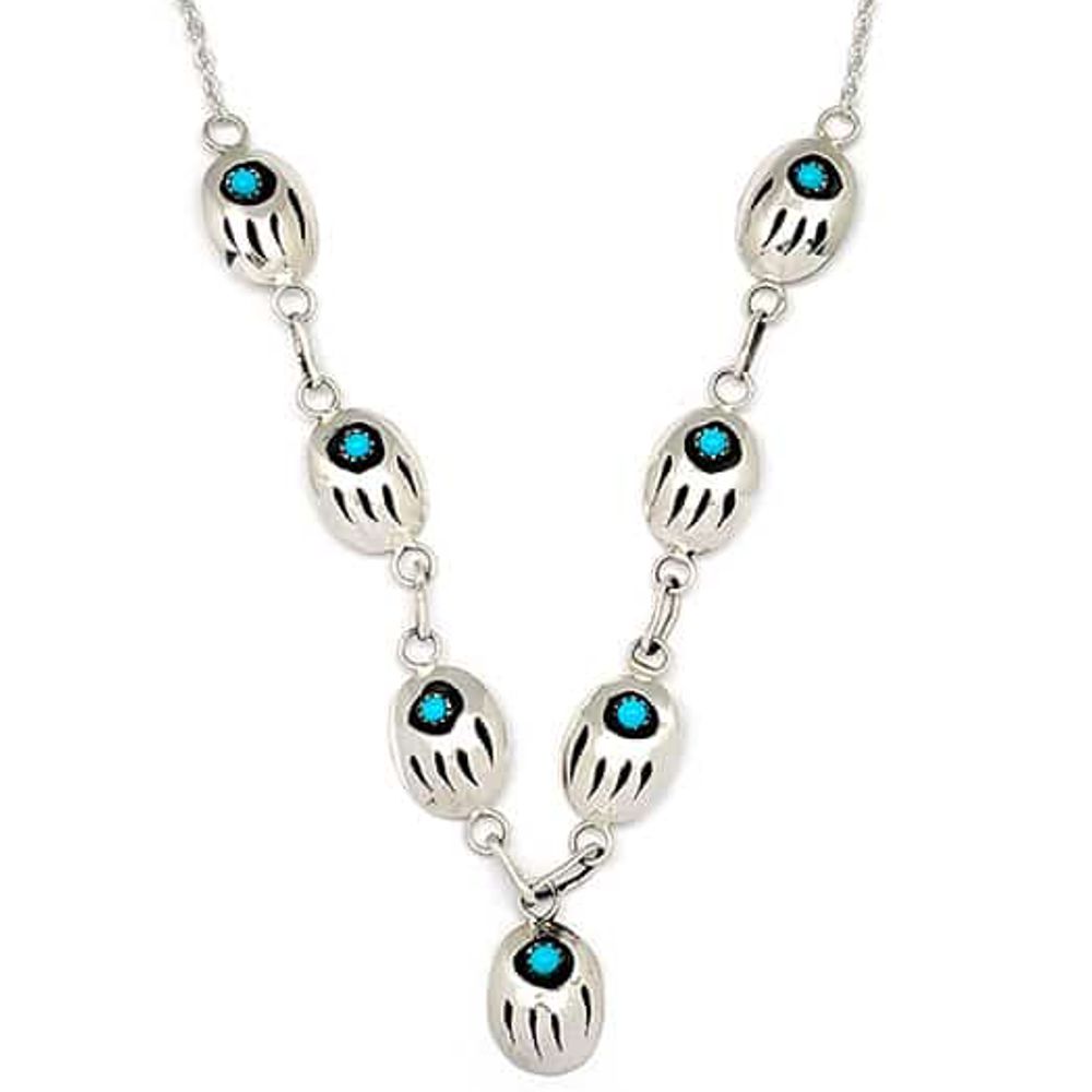 Kette aus Sterling Silber - Bear Paw Elegance
