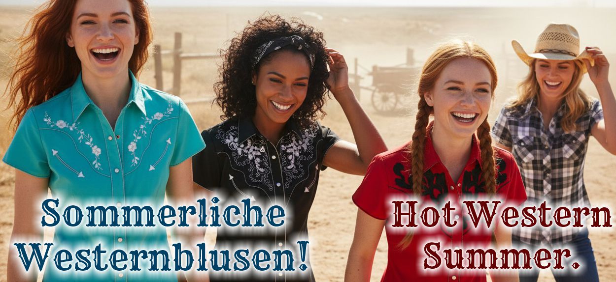 Sommerliche Westernblusen für Damen jetzt entdecken!