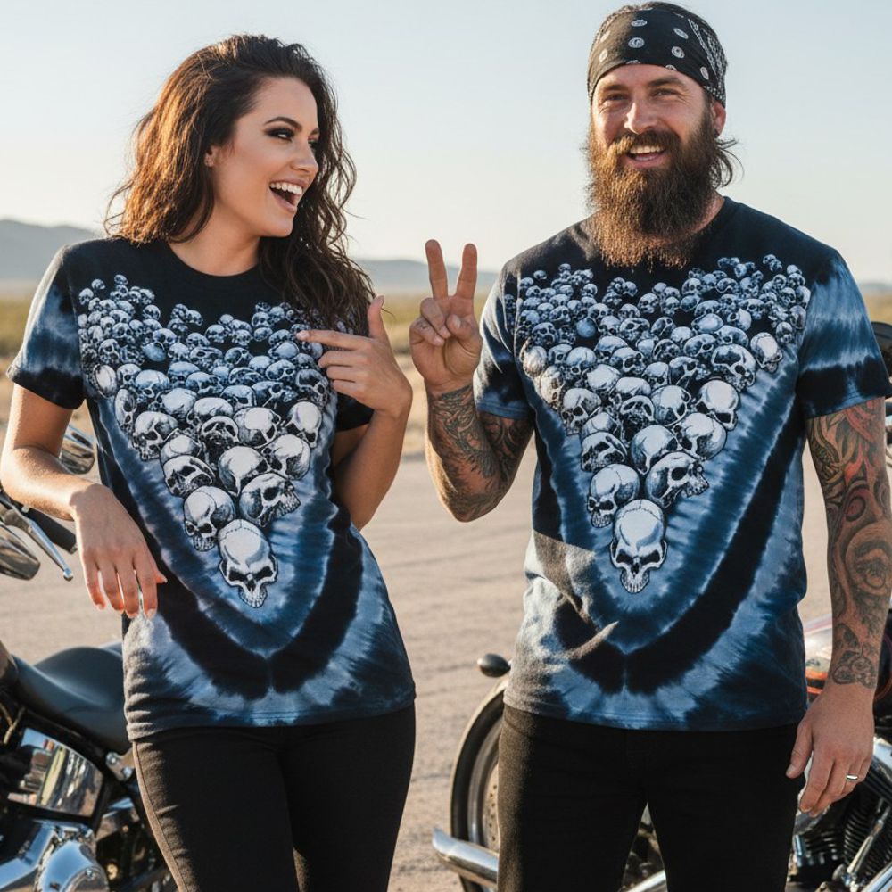 Liquid Blue T-Shirt - Boneyard Skulls
