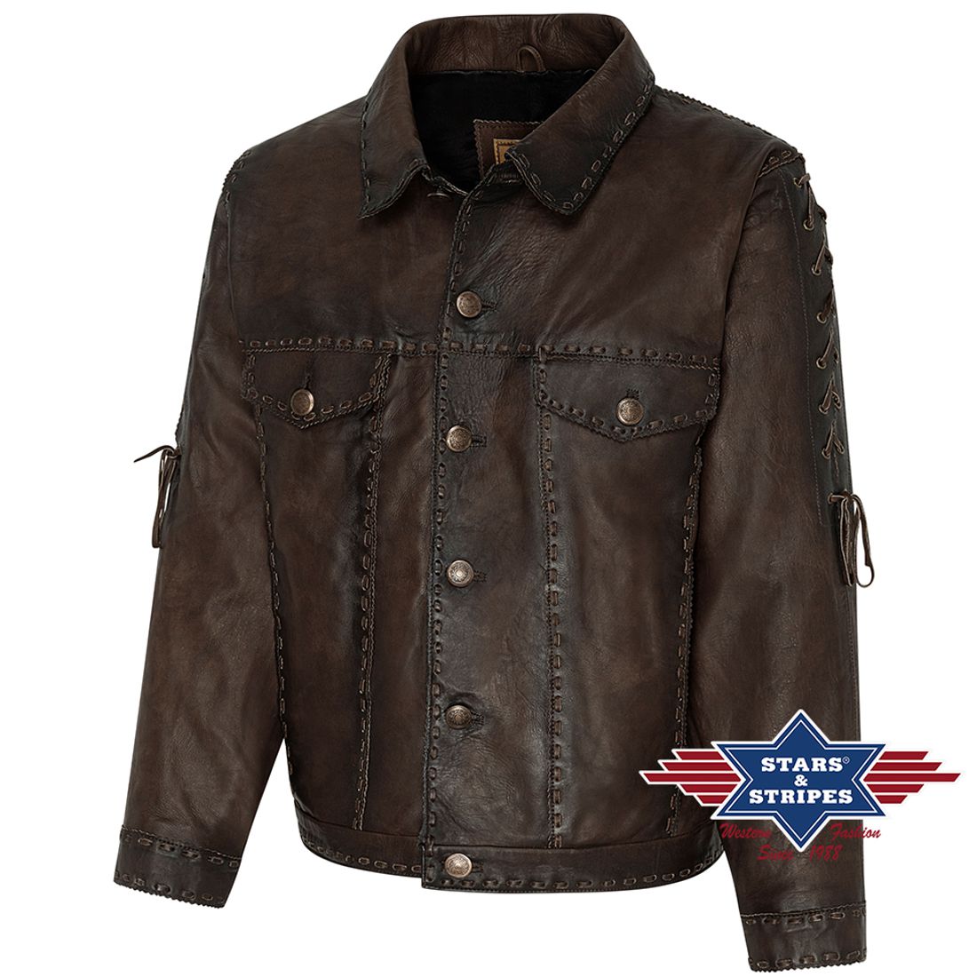 Reduziert - Lederjacke für Herren - Rowdy, Größe XL