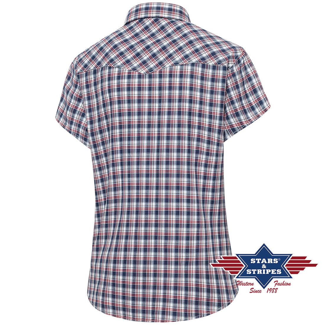 Kurzarm-Westernbluse - Caroline