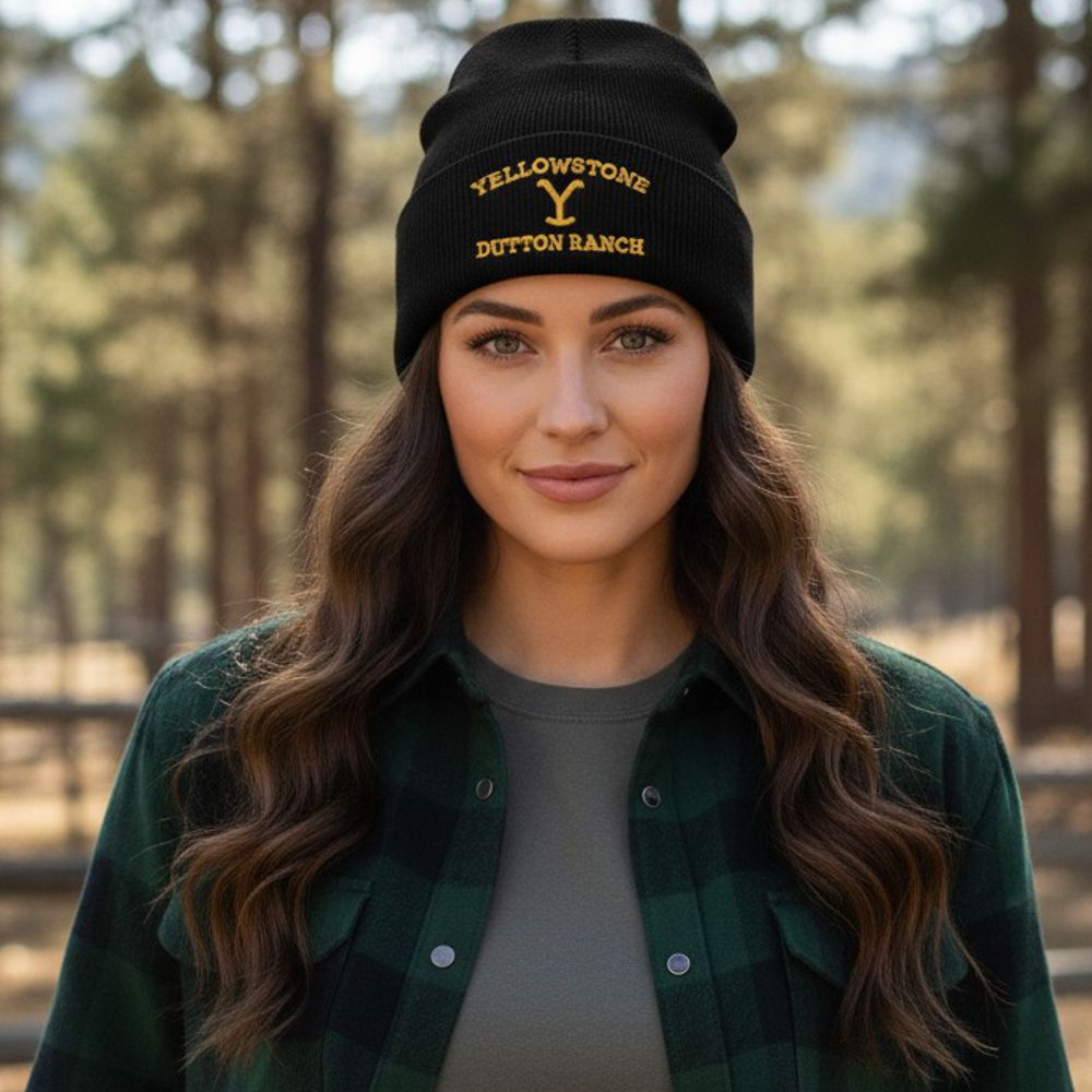 Beanie / Mütze - Yellowstone Collection - Dutton Ranch, Schwarz