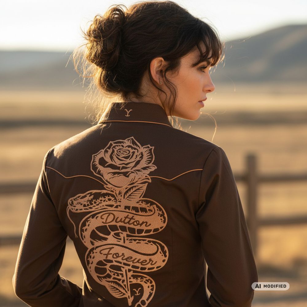 Westernbluse - Yellowstone Collection - Dutton Forever
