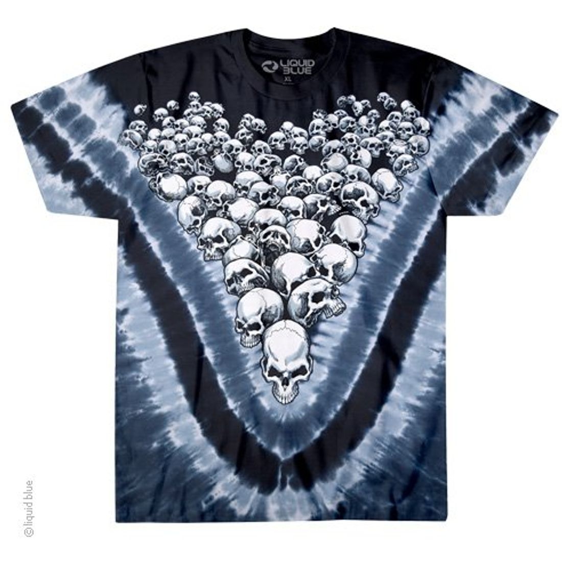 Liquid Blue T-Shirt - Boneyard Skulls