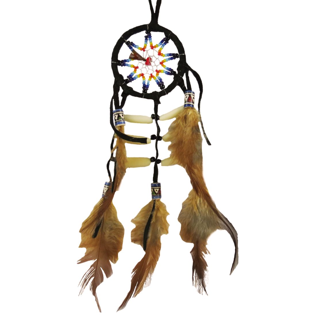 Traumfänger / Suncatcher - Navajo Warrior, Dunkelbraun