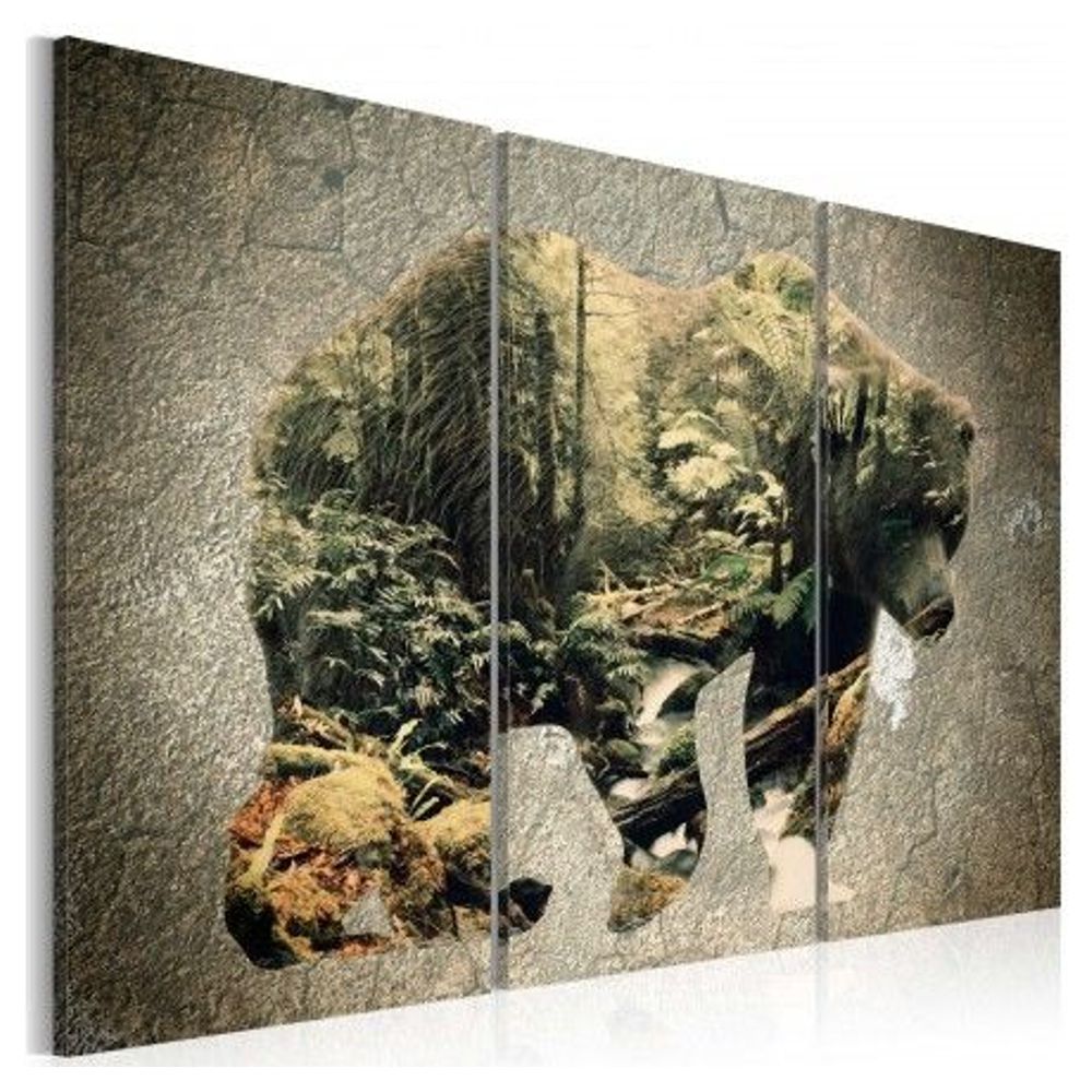 Reduziert - Wandbild - Der Bär, 90 x 60 cm