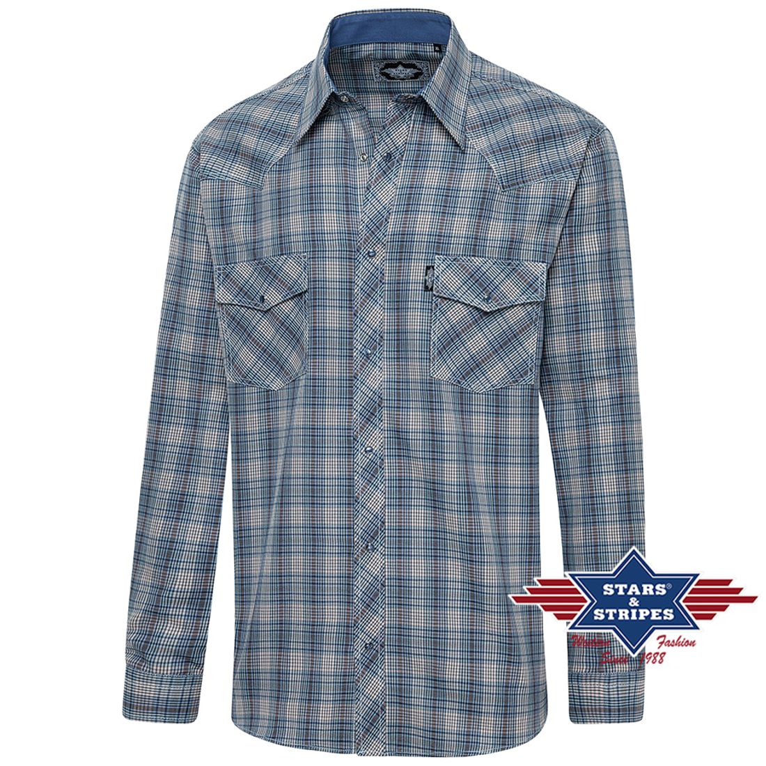 Reduziert - Westernhemd von Stars & Stripes - Kansas, Größe 2XL