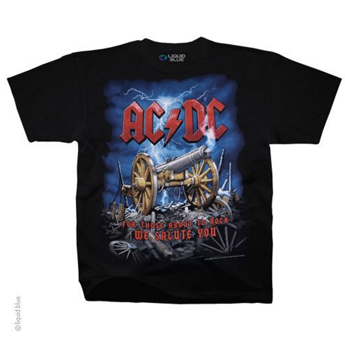 Liquid Blue T-Shirt - AC/DC - Cannon Carnage