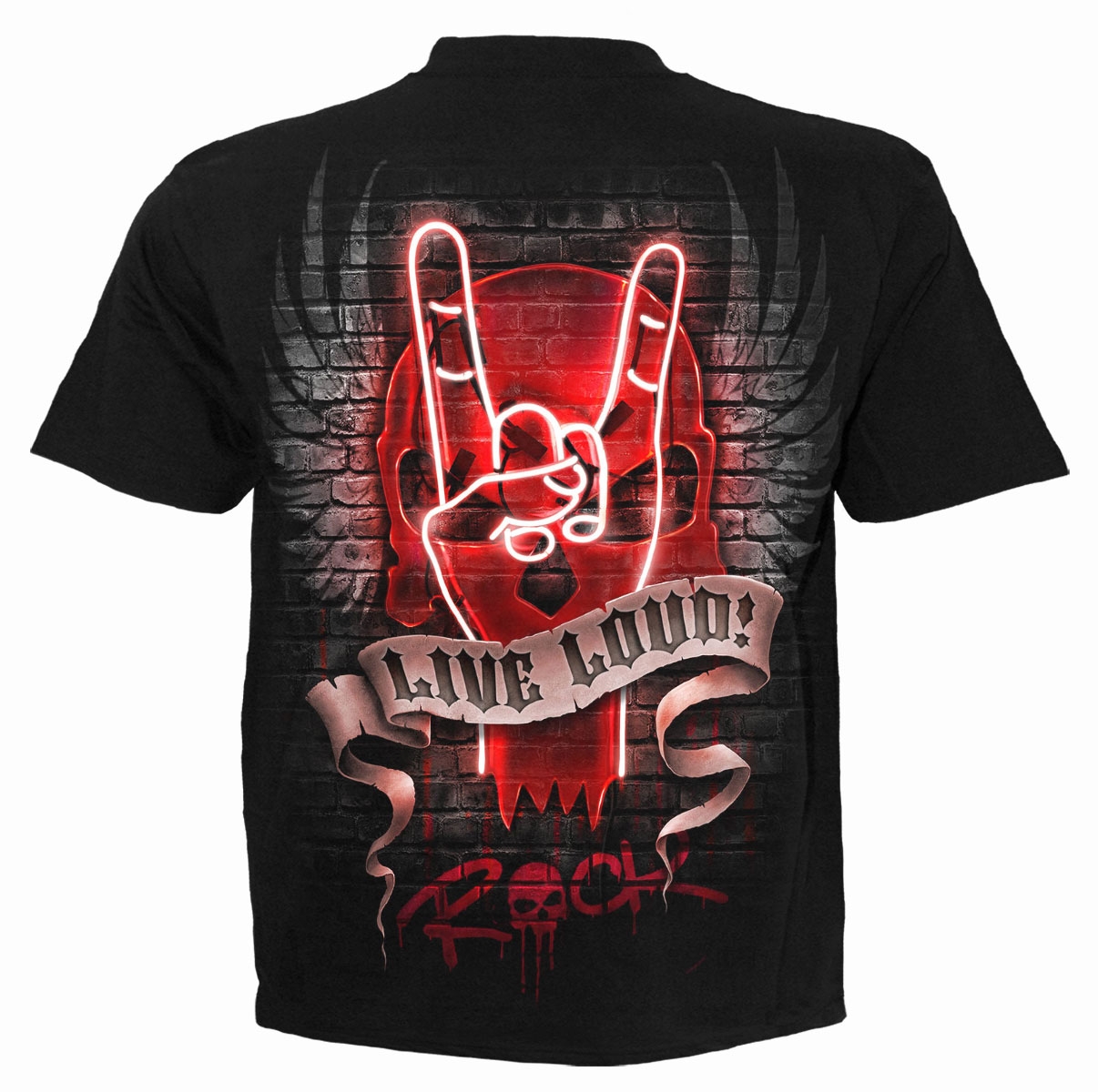 Reduziert - Spiral T-Shirt - Live Loud, Größe M