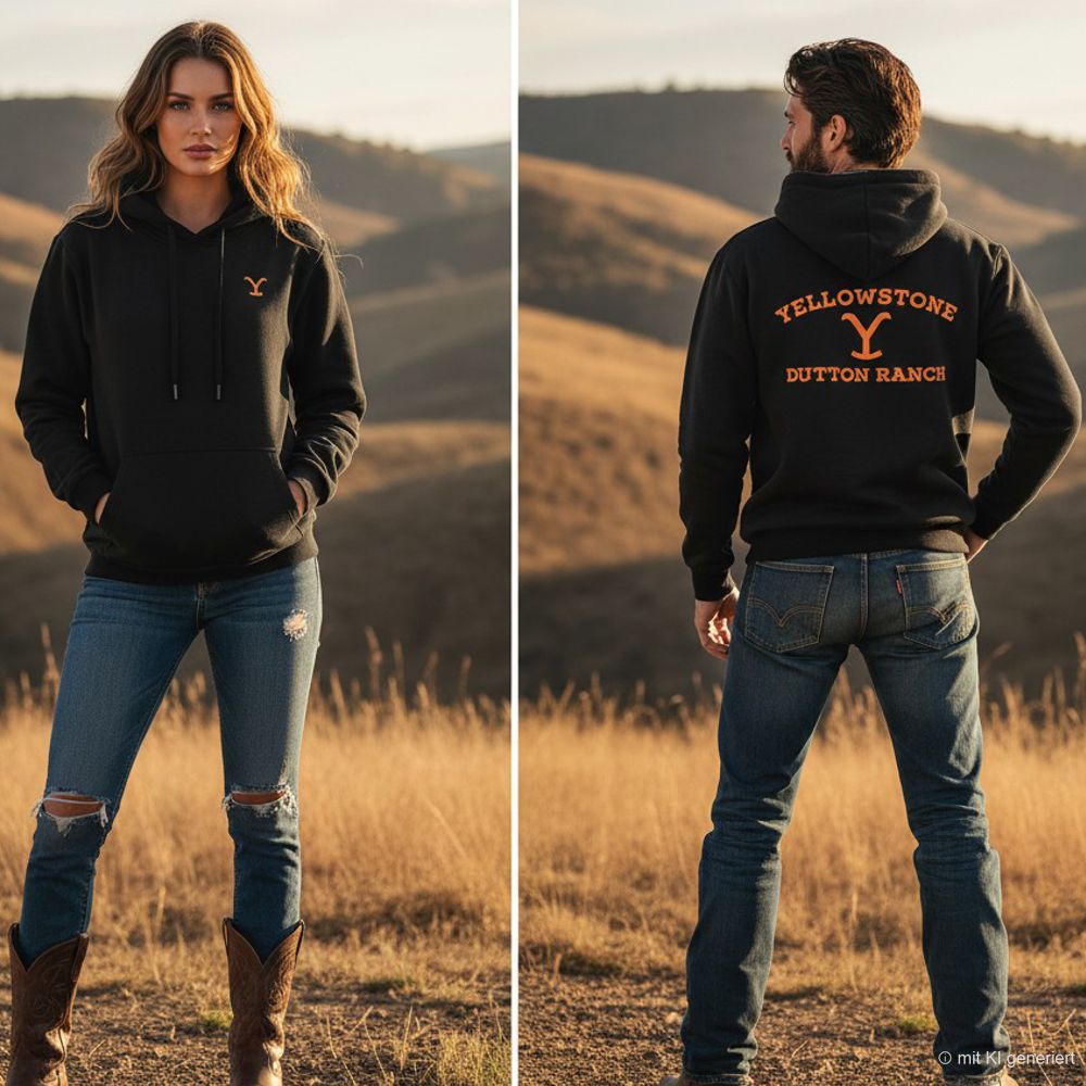 Western Unisex Hoodie - Yellowstone Collection - Dutton Ranch Brand