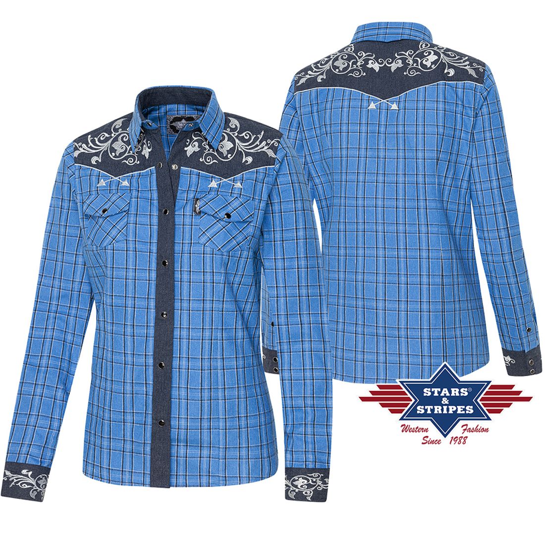 Reduziert - Westernbluse - Laura, Größe M
