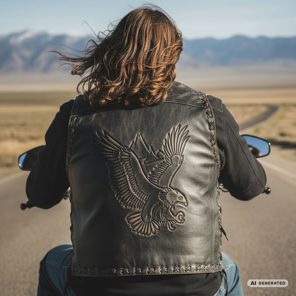 Herren Lederweste von Stars & Stripes - Hondo
