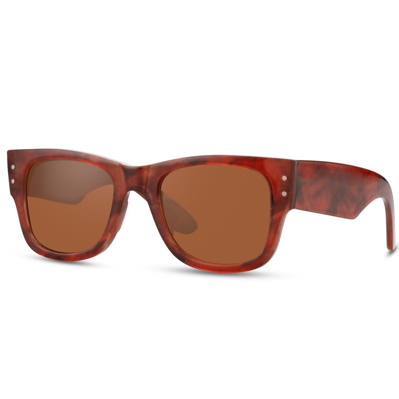 Braune Wayfarer Sonnenbrille