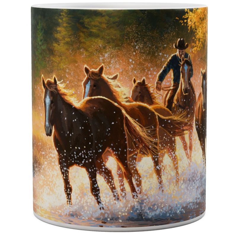 XXL-Tasse - Making Waves - Cowboy & Horses