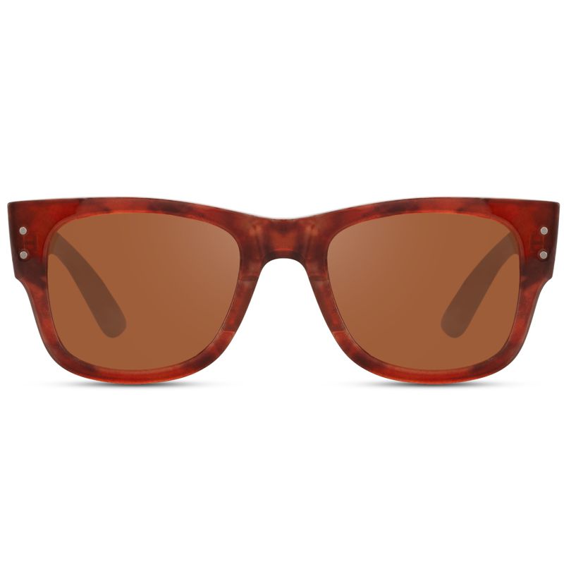Braune Wayfarer Sonnenbrille