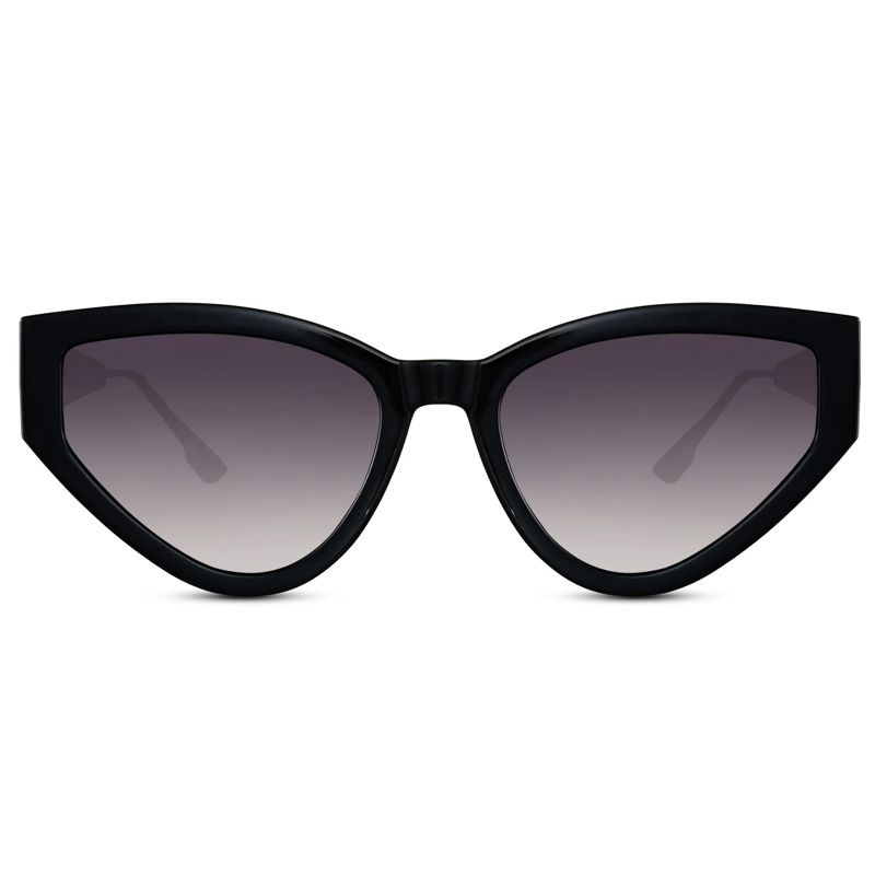 Schwarze Cateye Sonnenbrille mit UVA-Schutz