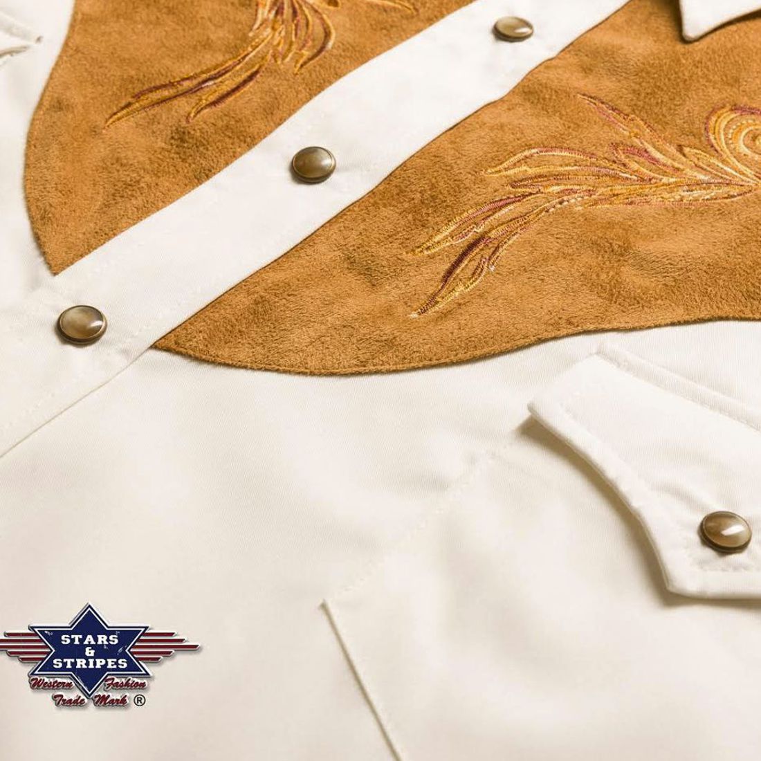 Reduziert - Westernhemd von Stars & Stripes - Boston, Größe 2XL