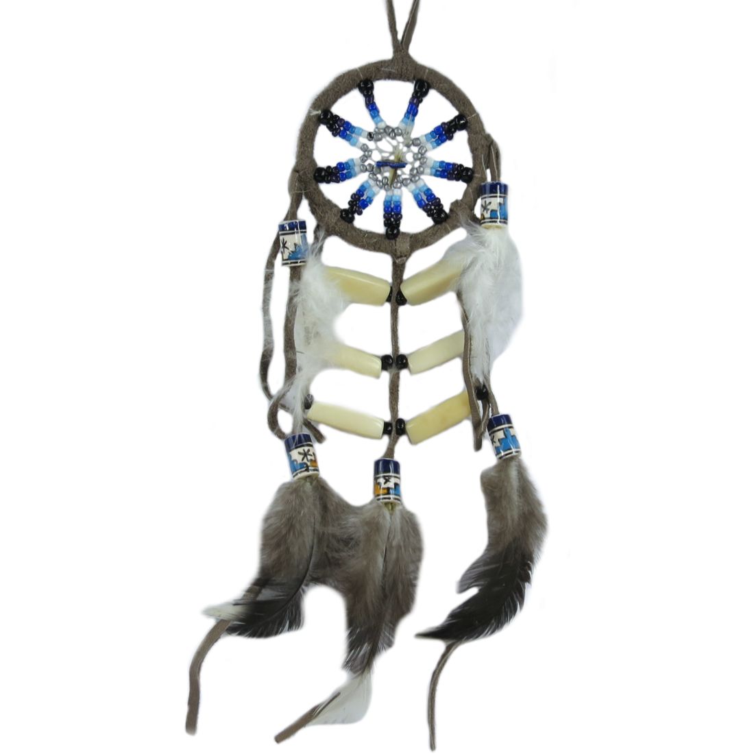 Traumfänger / Suncatcher - Navajo Warrior, Anthrazit