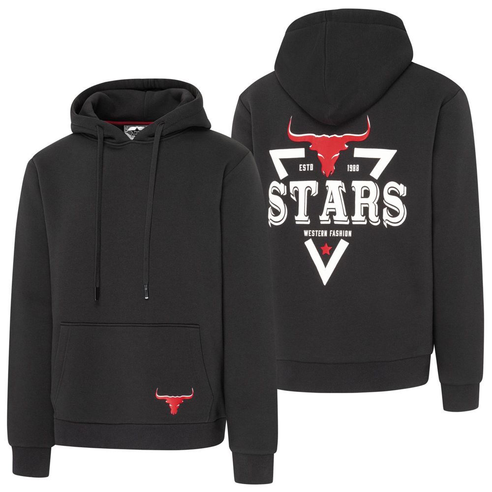 Western Unisex Hoodie - Stars Longhorn