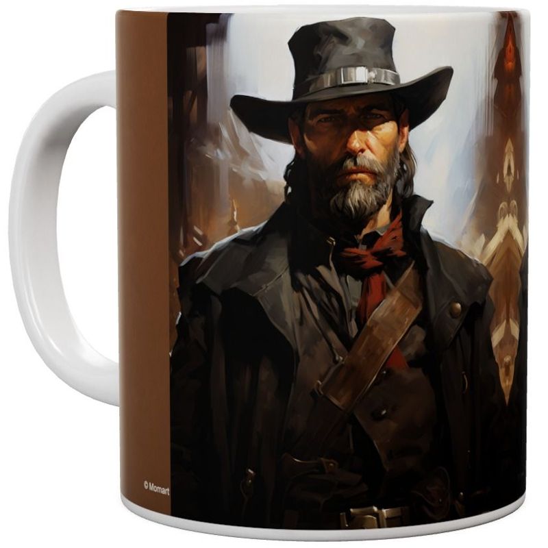 Western Kaffeebecher mit Sheriff