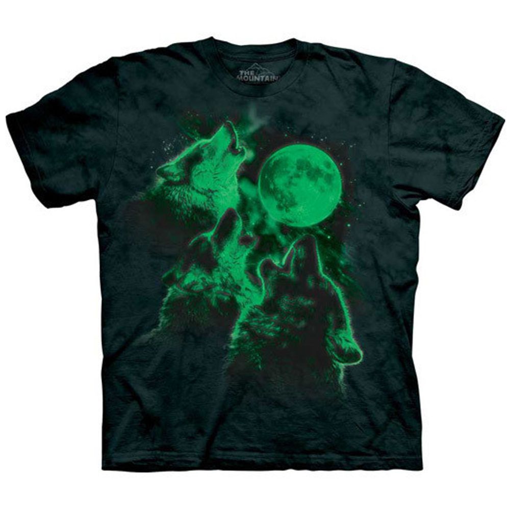 The Mountain T-Shirt - Glow Wolf Moon