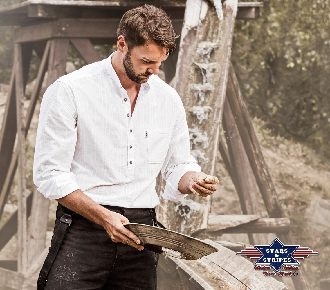Reduziert - Westernhemd von Stars & Stripes - Old Style - Farmer, Größe L