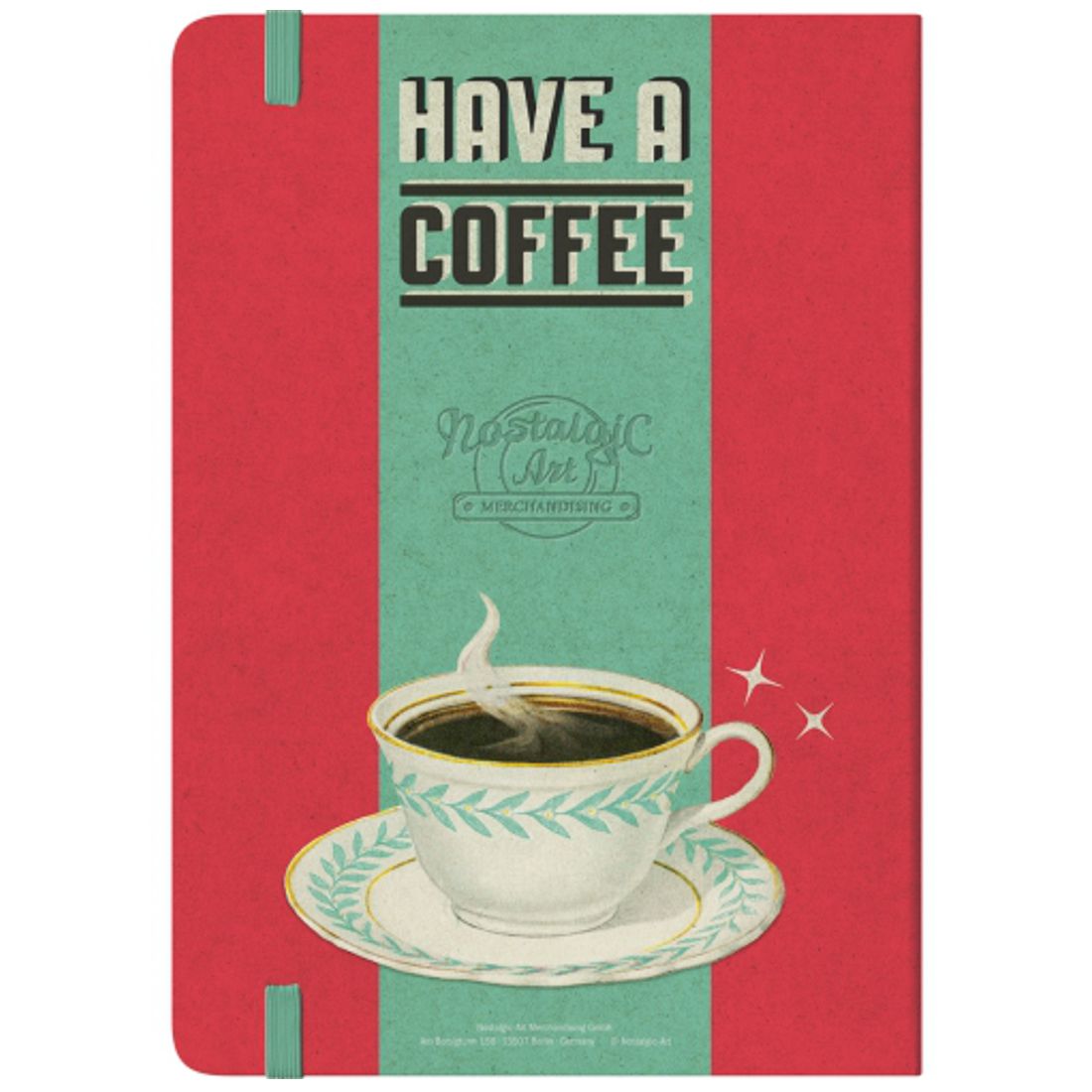 Retro-Notizbuch / Bullet Journal - Hot Fifties - Have A Coffee